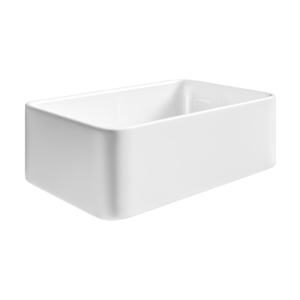 Gloss White Rectangular Countertop Basin 361Mm – Vida Basins