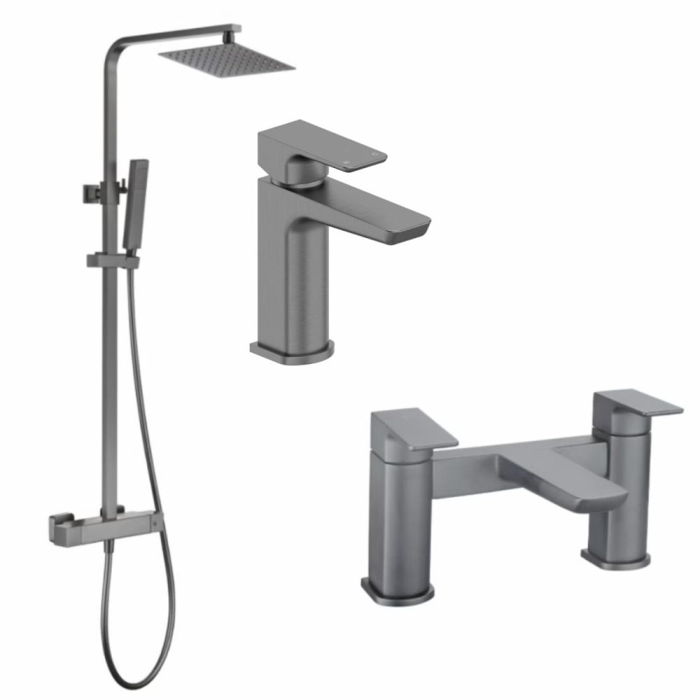 Gunmetal Bathroom Taps Pack With Shower – Zana Bathroom