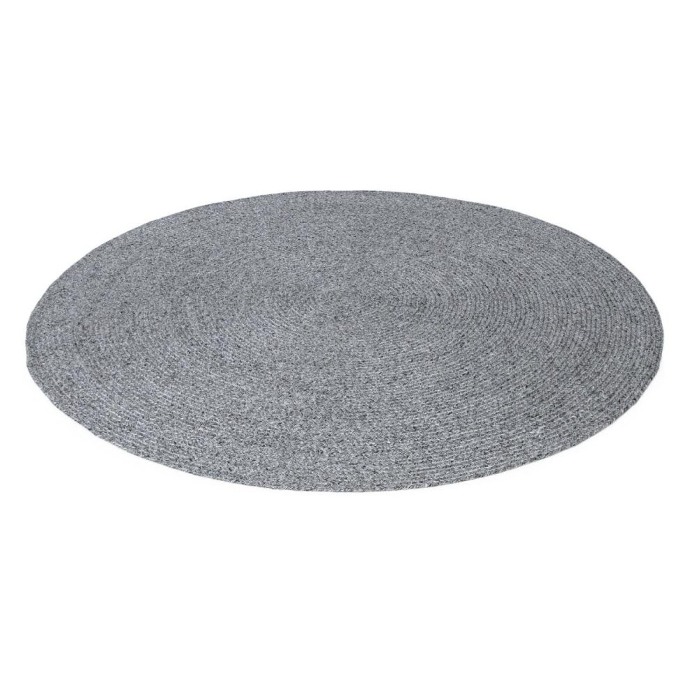 Indoor/Outdoor Grey Round Rug – 200X200Cm Dining