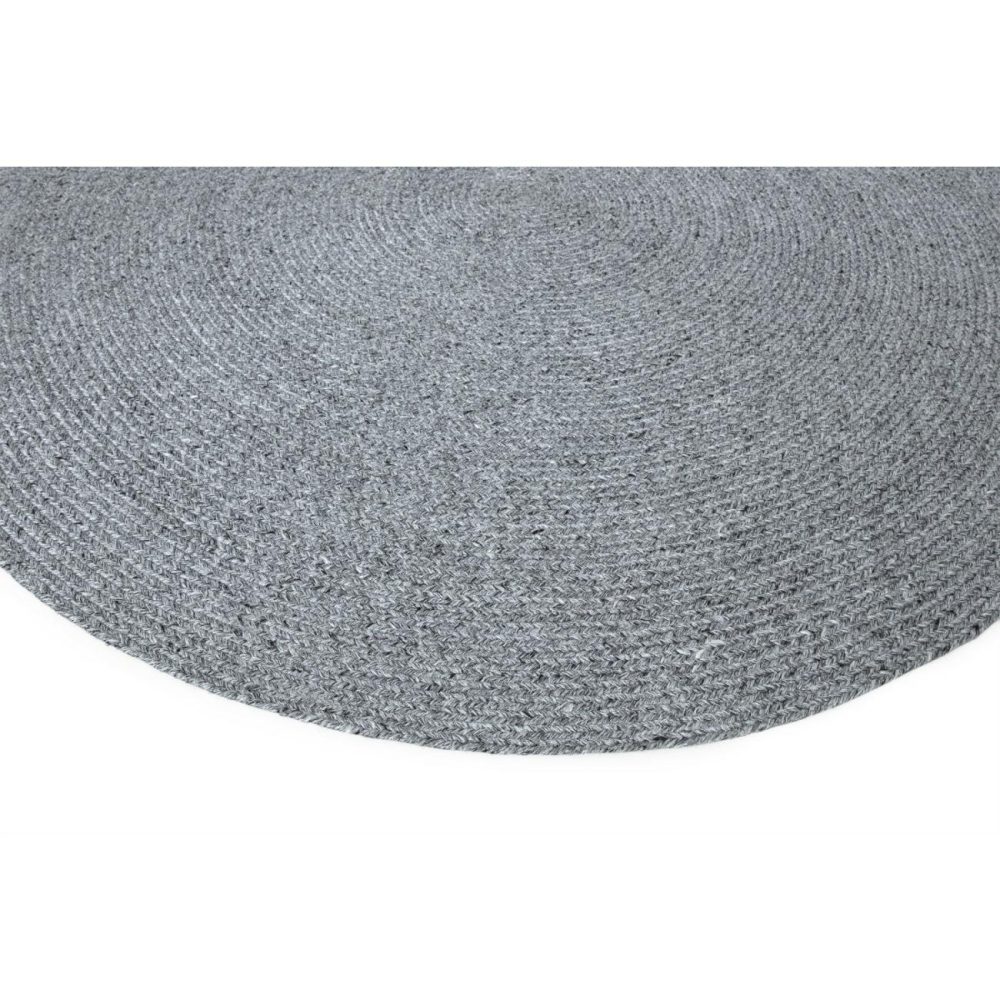 Indoor/Outdoor Grey Round Rug – 200X200Cm Dining