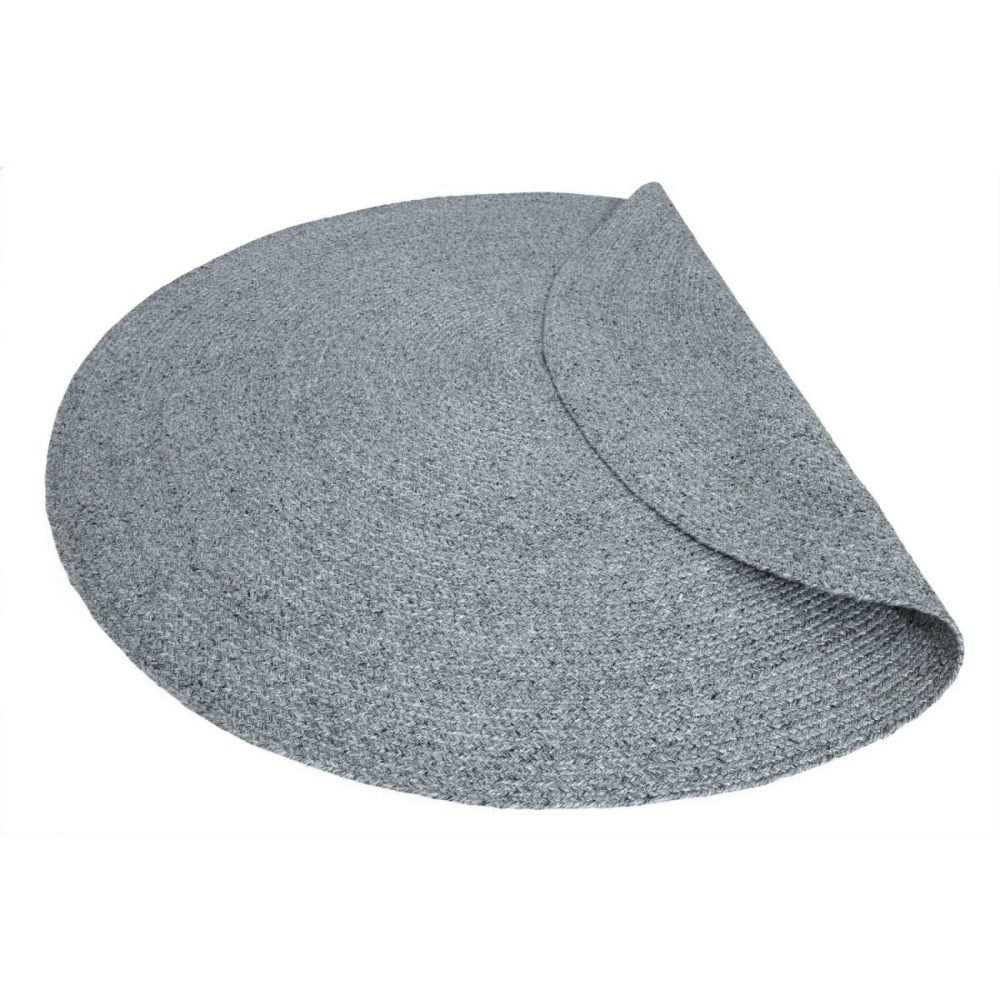 Indoor/Outdoor Grey Round Rug – 200X200Cm Dining