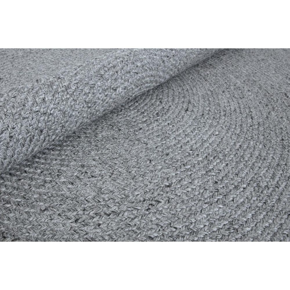 Indoor/Outdoor Grey Round Rug – 200X200Cm Dining