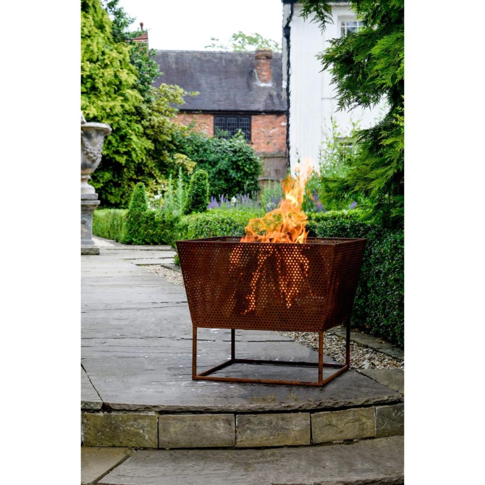 Ivyline Outdoor Norfolk Firebowl Rust Iron Fire Pits