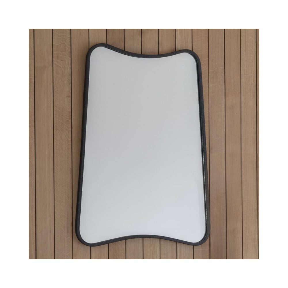 Kurva Black Rectangle Mirror – Caspian House Dining