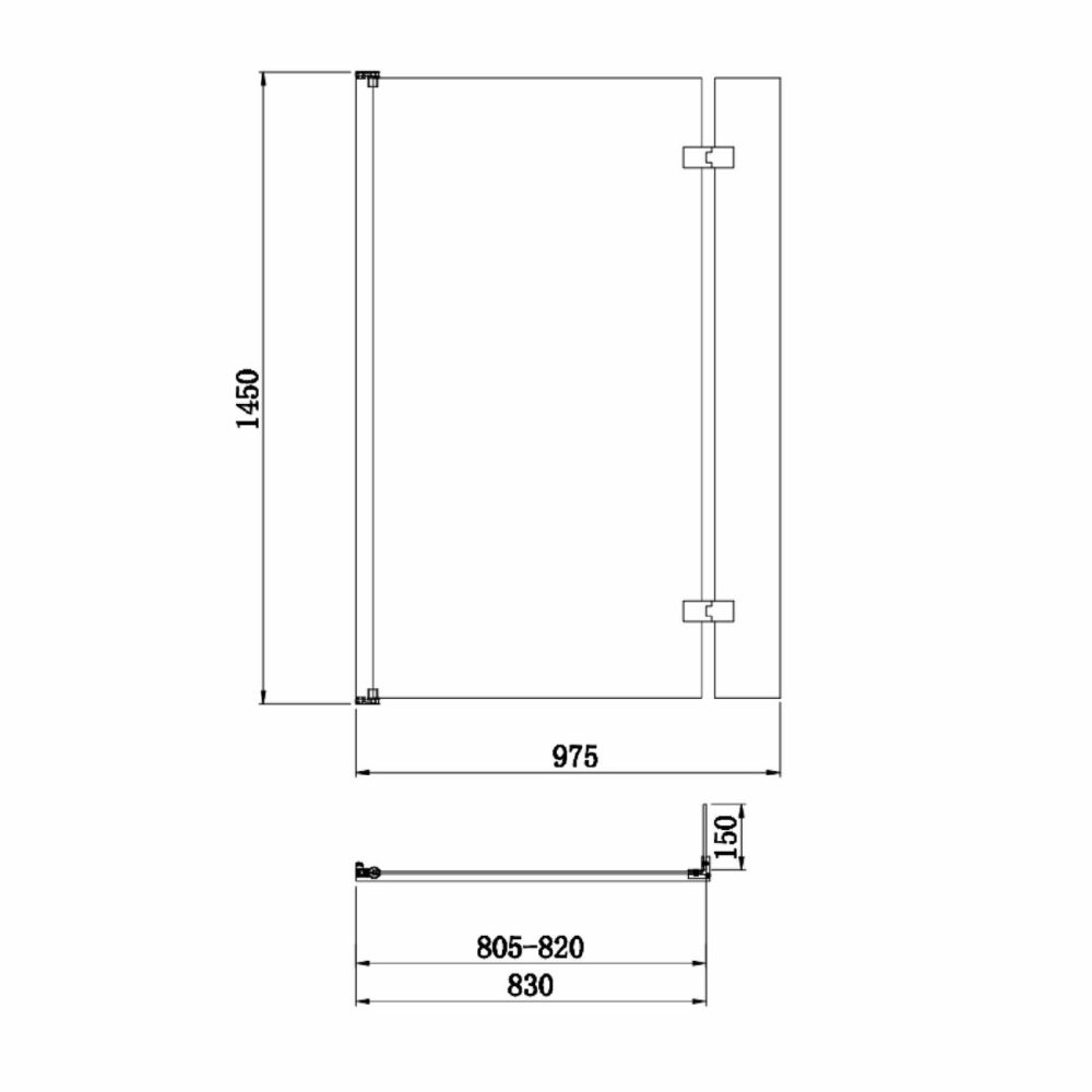 L Shape Right Hand Whirlpool Spa Shower Bath With 14 Whirlpool Jets With Front Panel & Chrome Bath Screen 1700 X 850Mm – Lomax Bathroom