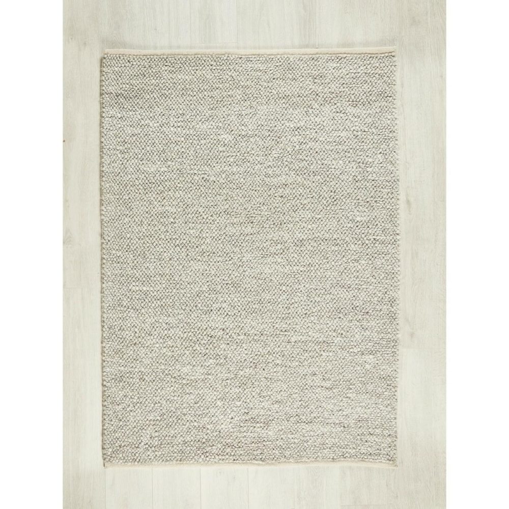 La Playa Textured Rug In Silver – 120X170 Cm Dining