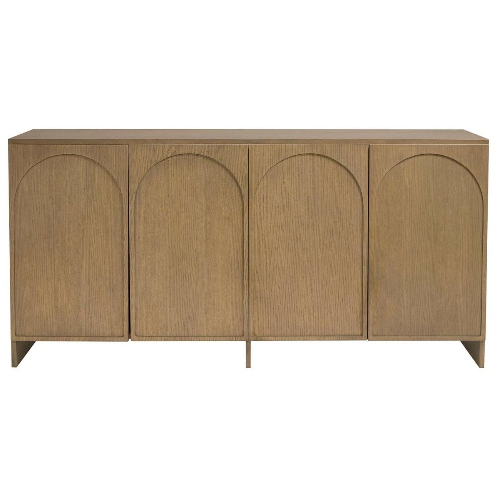 Large Oak Sideboard With Arch Detail – 4 Doors – Ellie Furniture