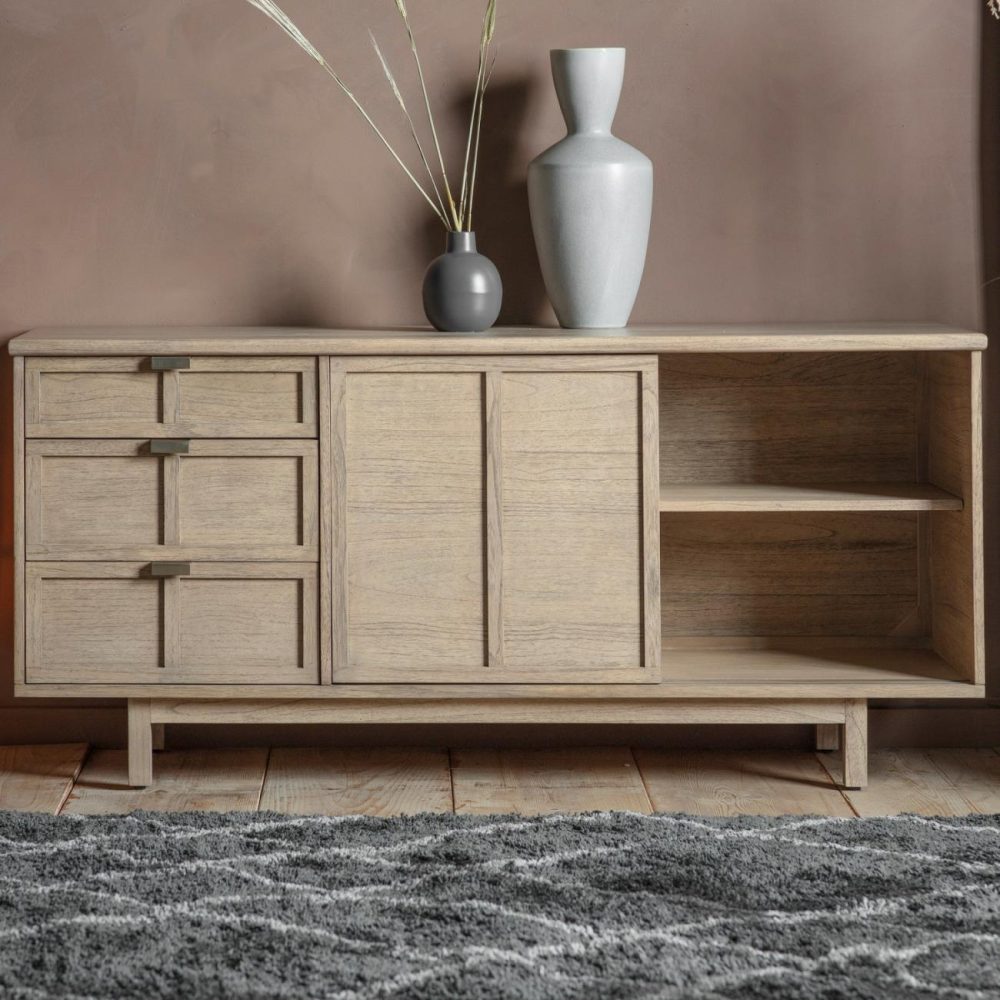 Large Oak Sideboard With Drawers – Kyoto Living Room