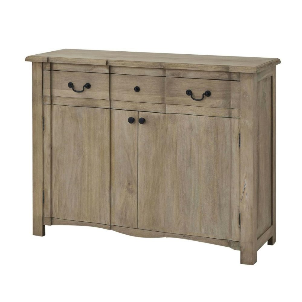 Large Solid Mango Wood Sideboard With Drawer – Copgrove Furniture