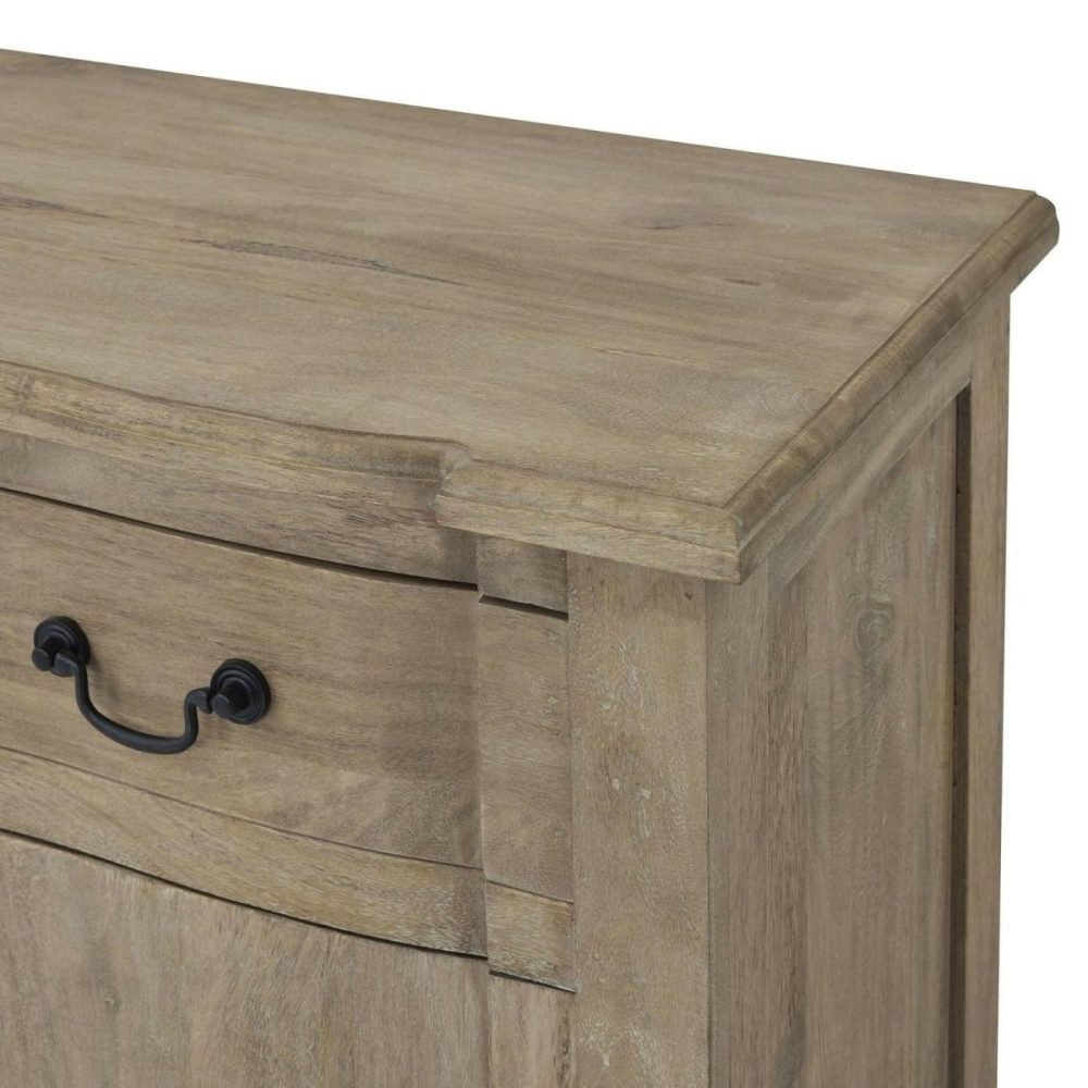 Large Solid Mango Wood Sideboard With Drawer – Copgrove Furniture