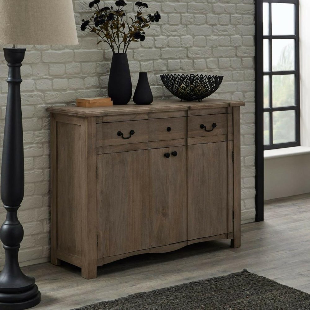 Large Solid Mango Wood Sideboard With Drawer – Copgrove Furniture