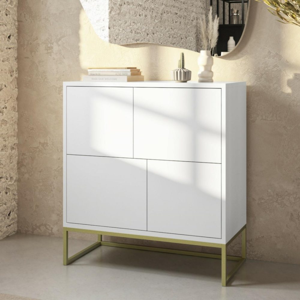 Matt White Multi Office Cupboard – Larsen Office