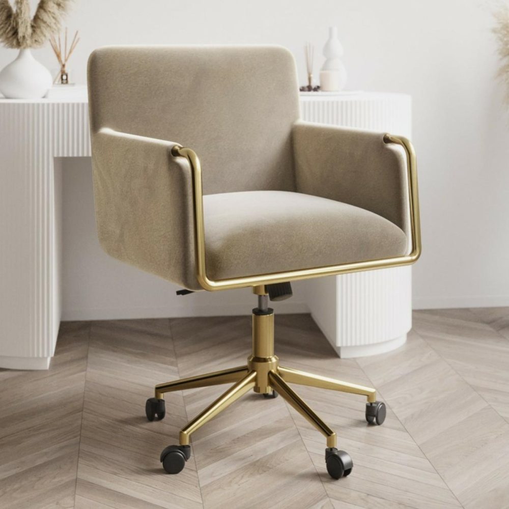 Mink Velvet Tub Office Chair – Sonny Office