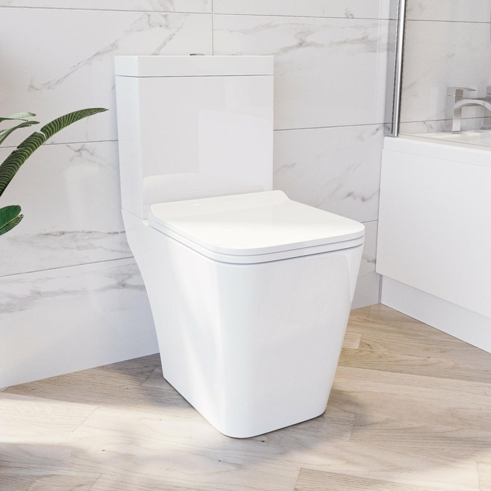 Modern Freestanding 1300Mm Bath Suite With Toilet & Basin – Tetra Bath Suites