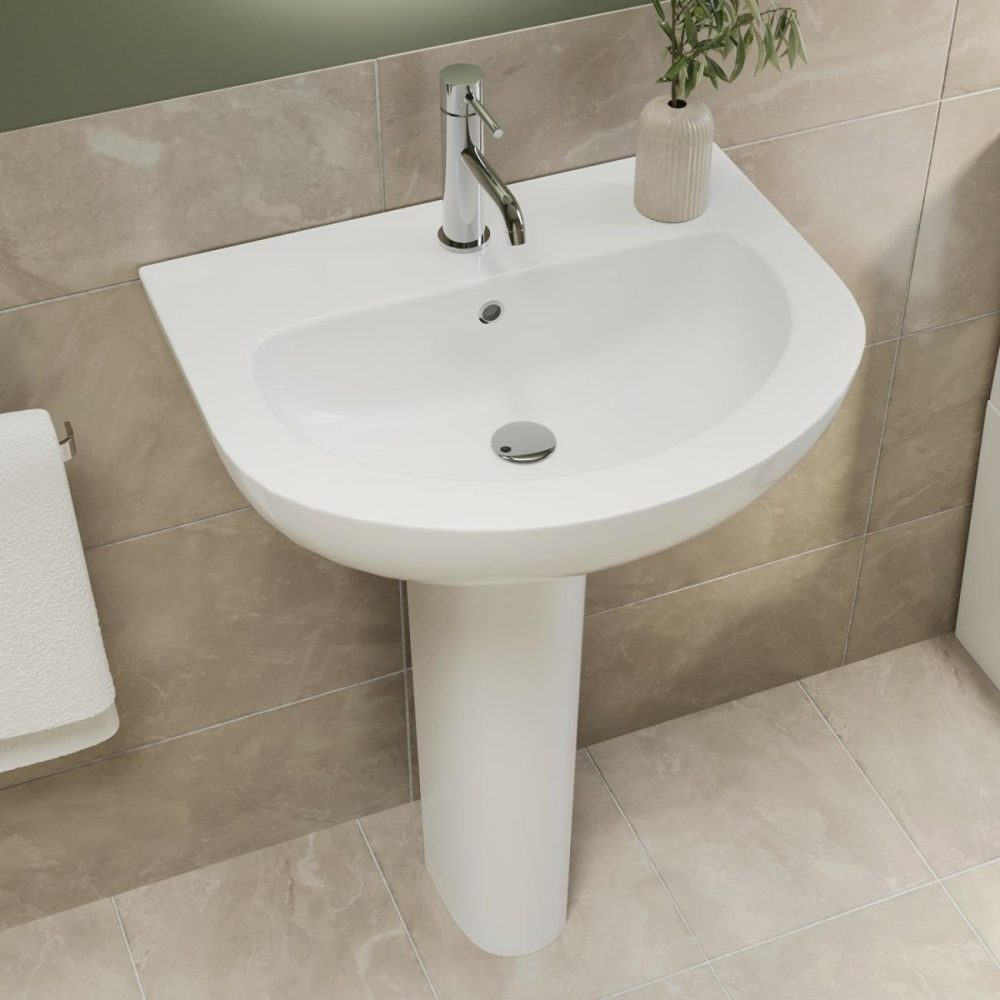 Modern Pedestal Basin 550Mm – Newport Basins