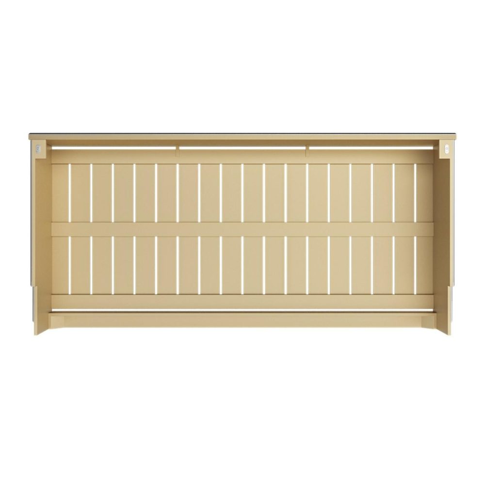 Narrow Mirrored Radiator Cover With Gold Detail – 152Cm – Sophia Dining