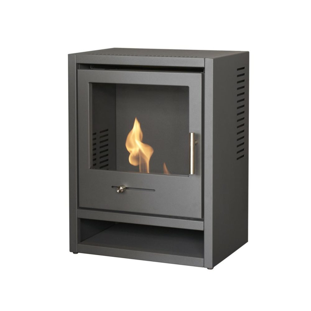 Oko S1 Bio Ethanol Stove In Charcoal Grey – Adam Heating