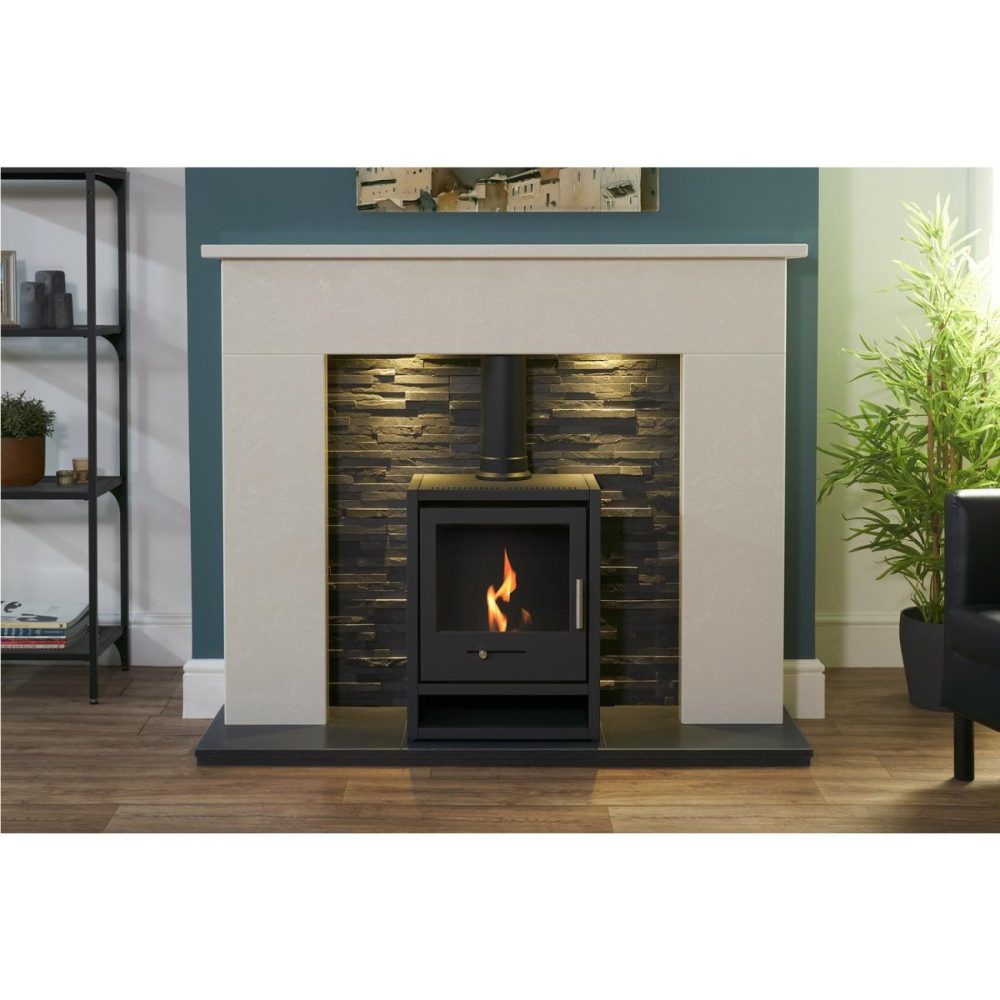 Oko S1 Bio Ethanol Stove In Charcoal Grey – Adam Heating