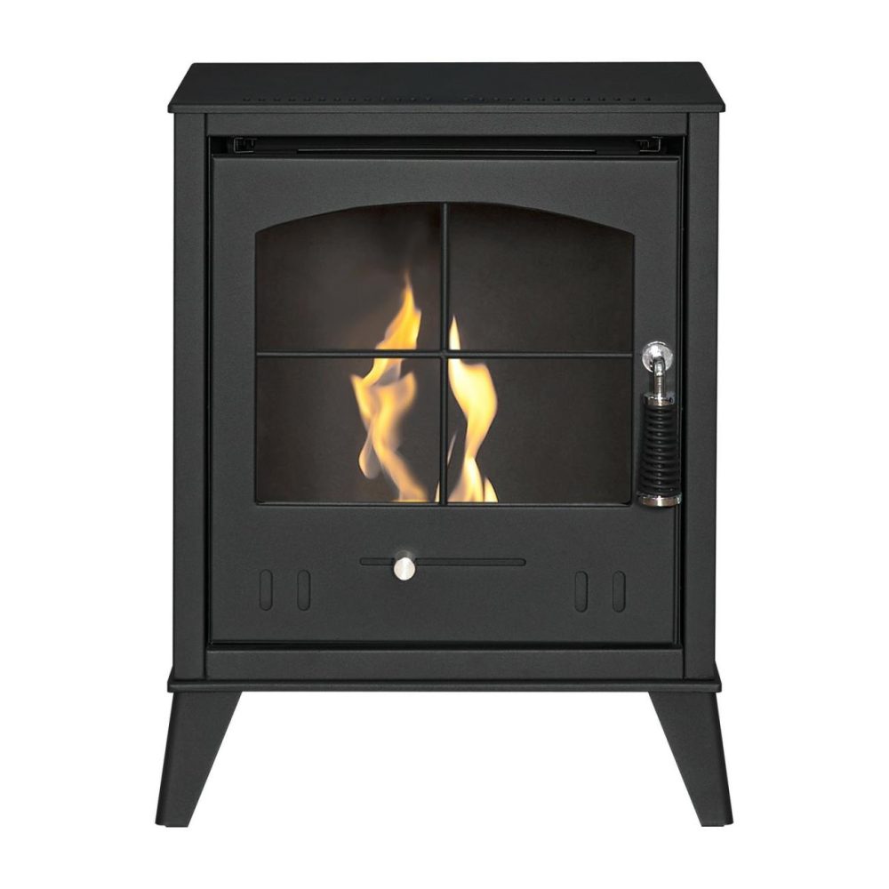 Oko S2 Bio Ethanol Stove In Charcoal Grey – Adam Bio Ethanol