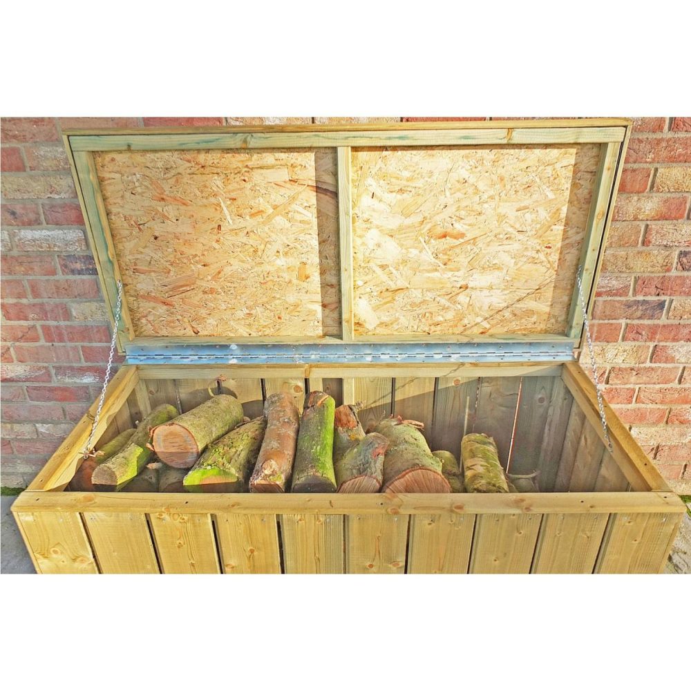 Pressure Treated Planed Log Storage Box – 4 X 2Ft Buildings & Storage