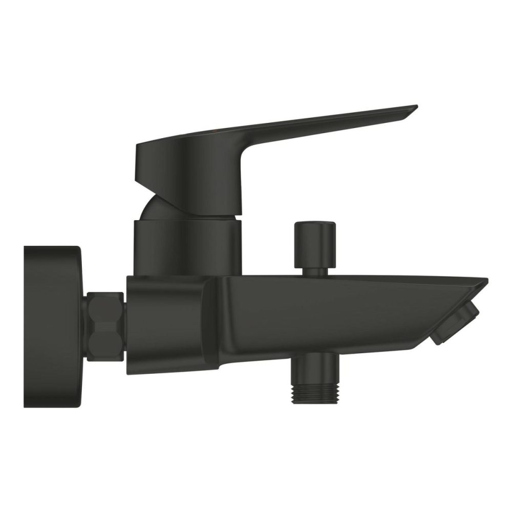 Quickfix Start Single Lever Bath Shower Mixer Tap – Matt Black Bath Taps