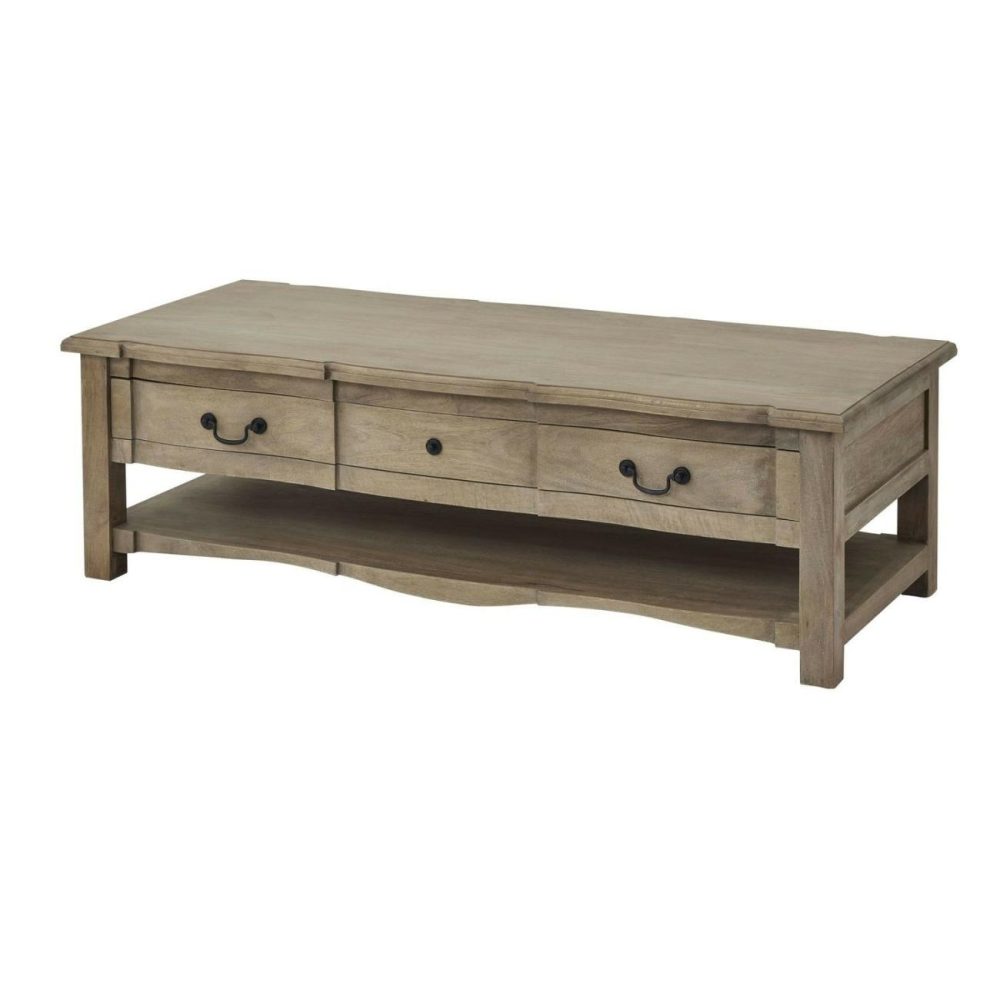 Rectangular Mango Wood Coffee Table With Storage – Copgrove Coffee Tables