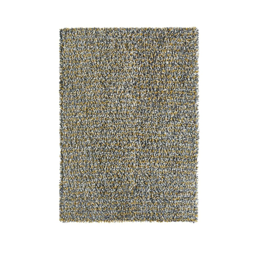 Rocks Shaggy Rug In Ochre – 160X230Cm Dining