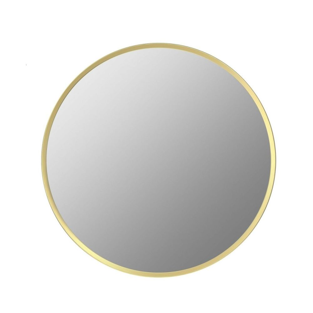 Round Gold Wall Mirror – 60Cm – Alcor Dining