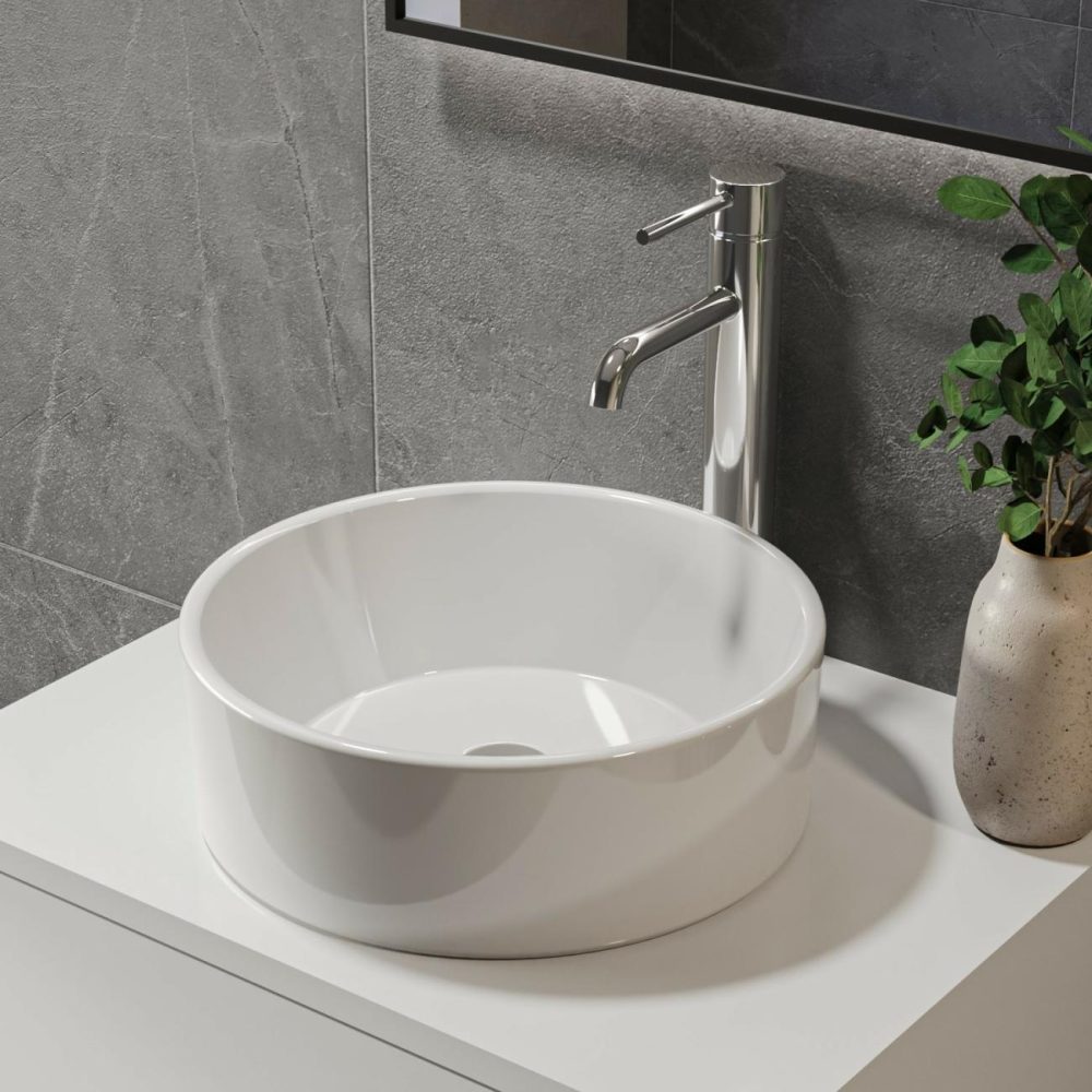 Round Small Countertop Basin 400Mm – Sella Bathroom