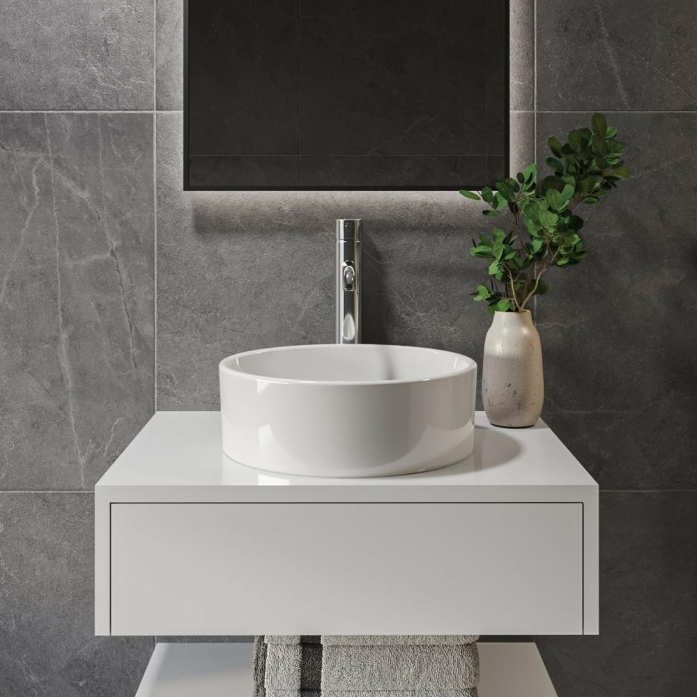 Round Small Countertop Basin 400Mm – Sella Bathroom