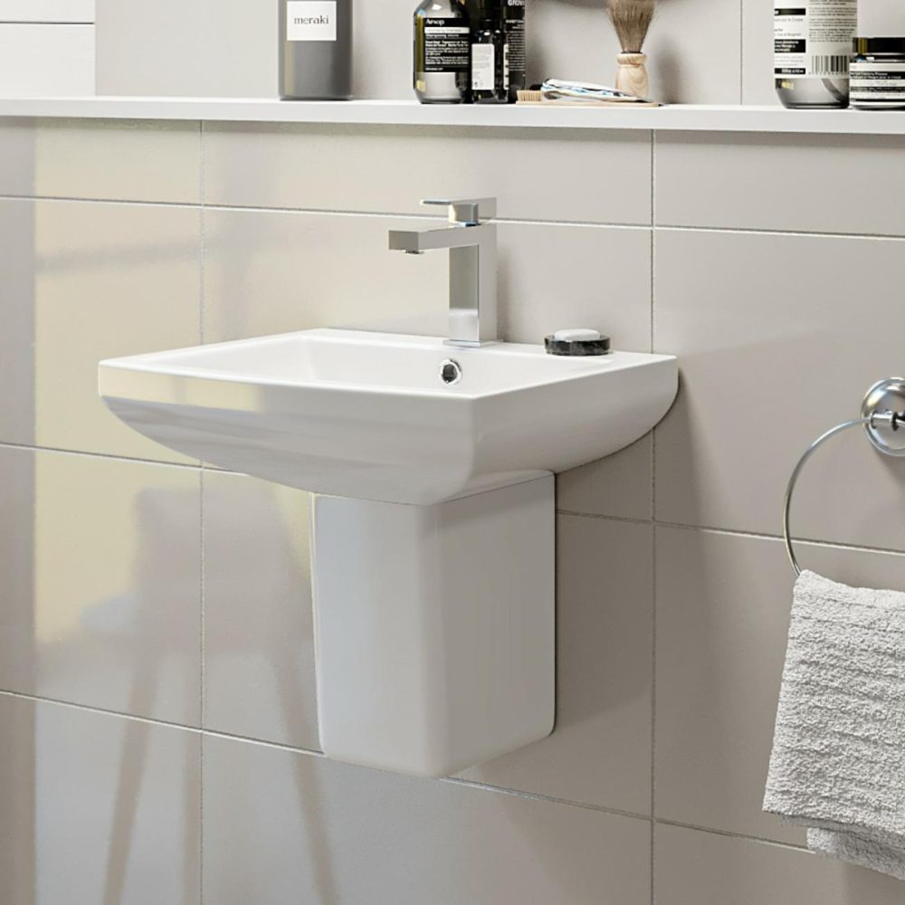 Semi Pedestal And Basin 460Mm – Tabor Basins