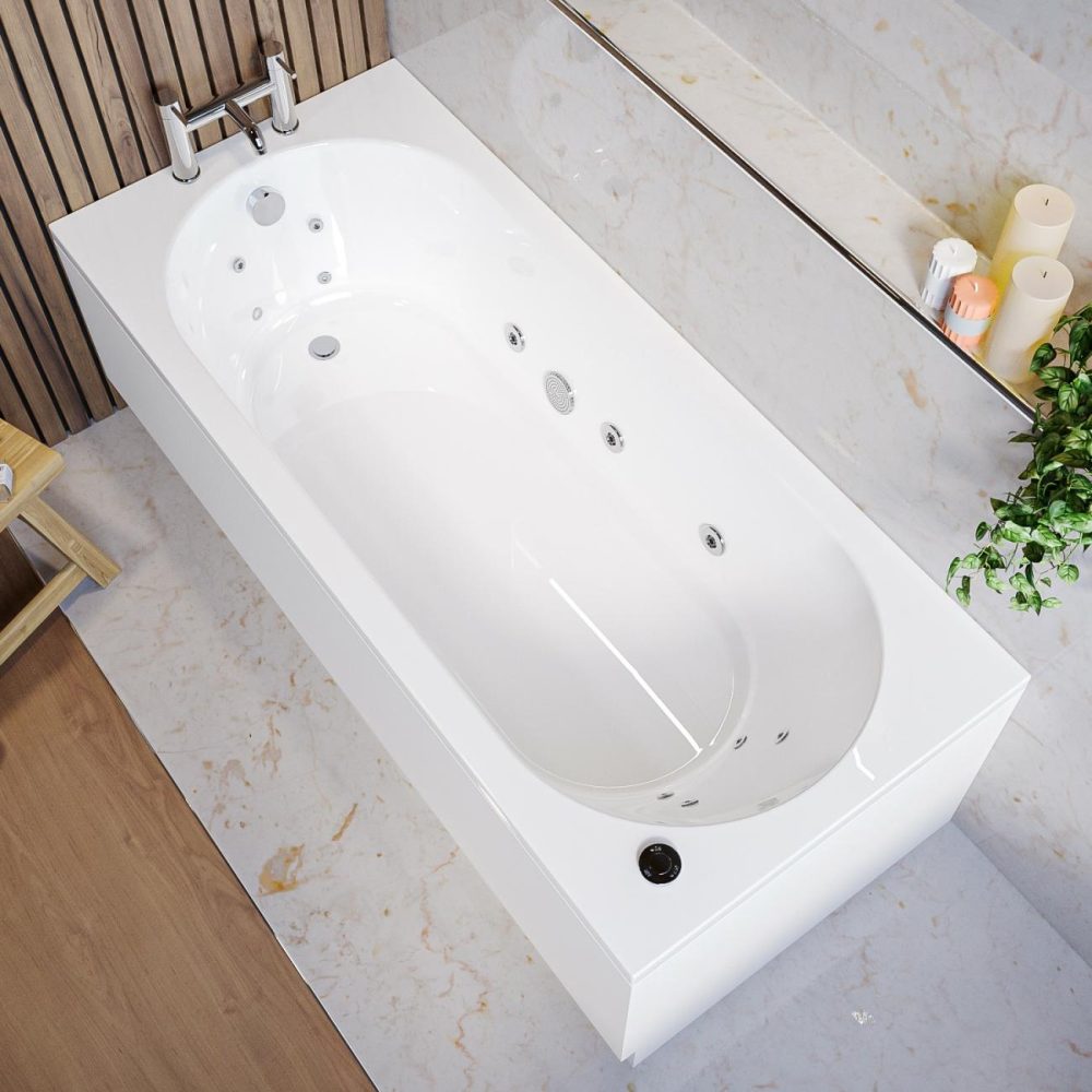 Single Ended Whirlpool Spa Bath With 14 Whirlpool Jets 1700 X 750Mm – Alton Bathroom