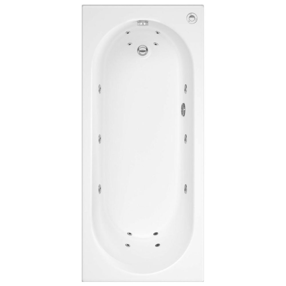 Single Ended Whirlpool Spa Bath With 14 Whirlpool Jets 1800 X 800Mm – Alton Bathroom