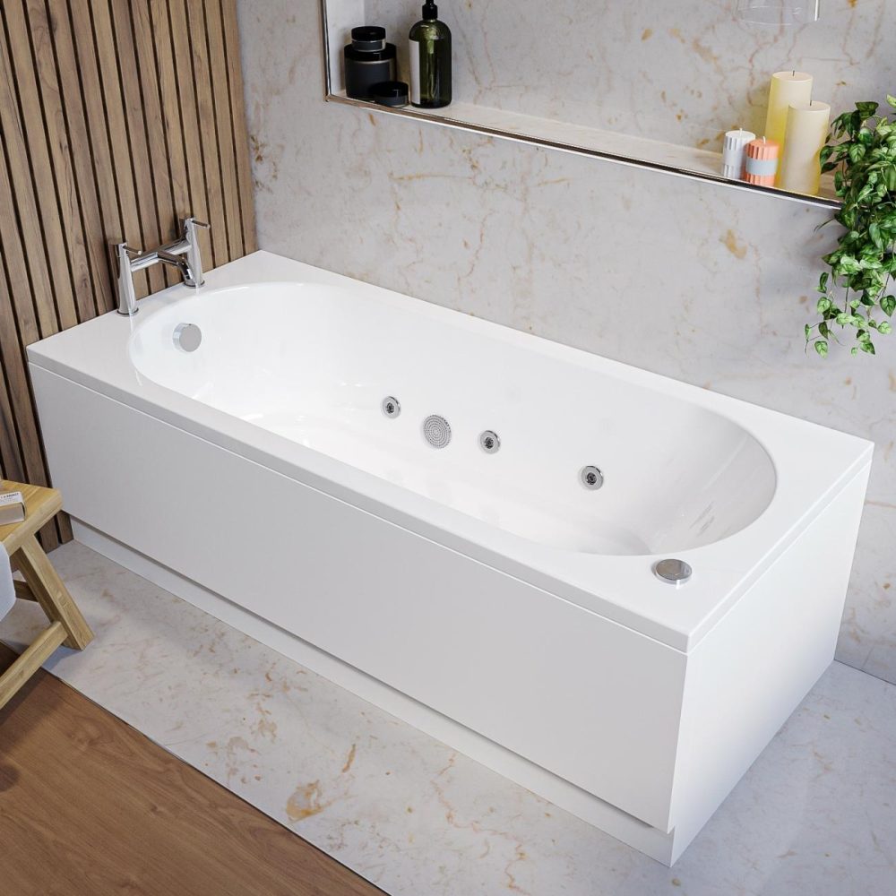 Single Ended Whirlpool Spa Bath With 6 Whirlpool Jets 1700 X 750Mm – Alton Bathroom