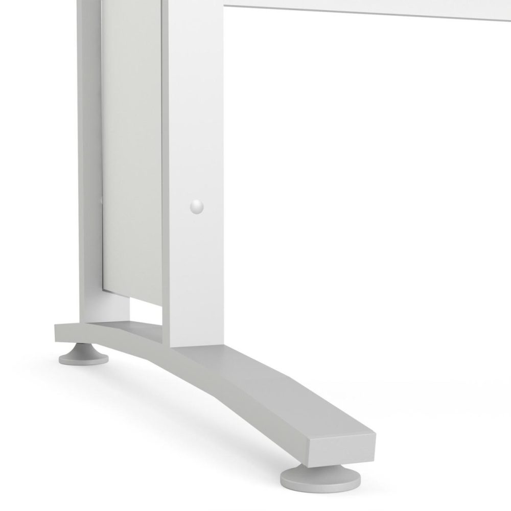 Small White Wooden Desk – Prima Office