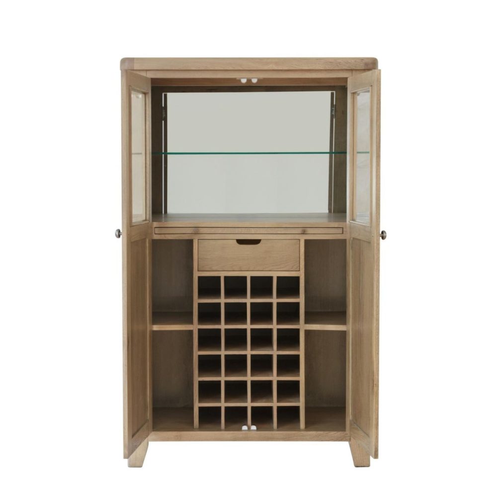 Smoked Oak Drinks Cabinet Drinks Cabinets