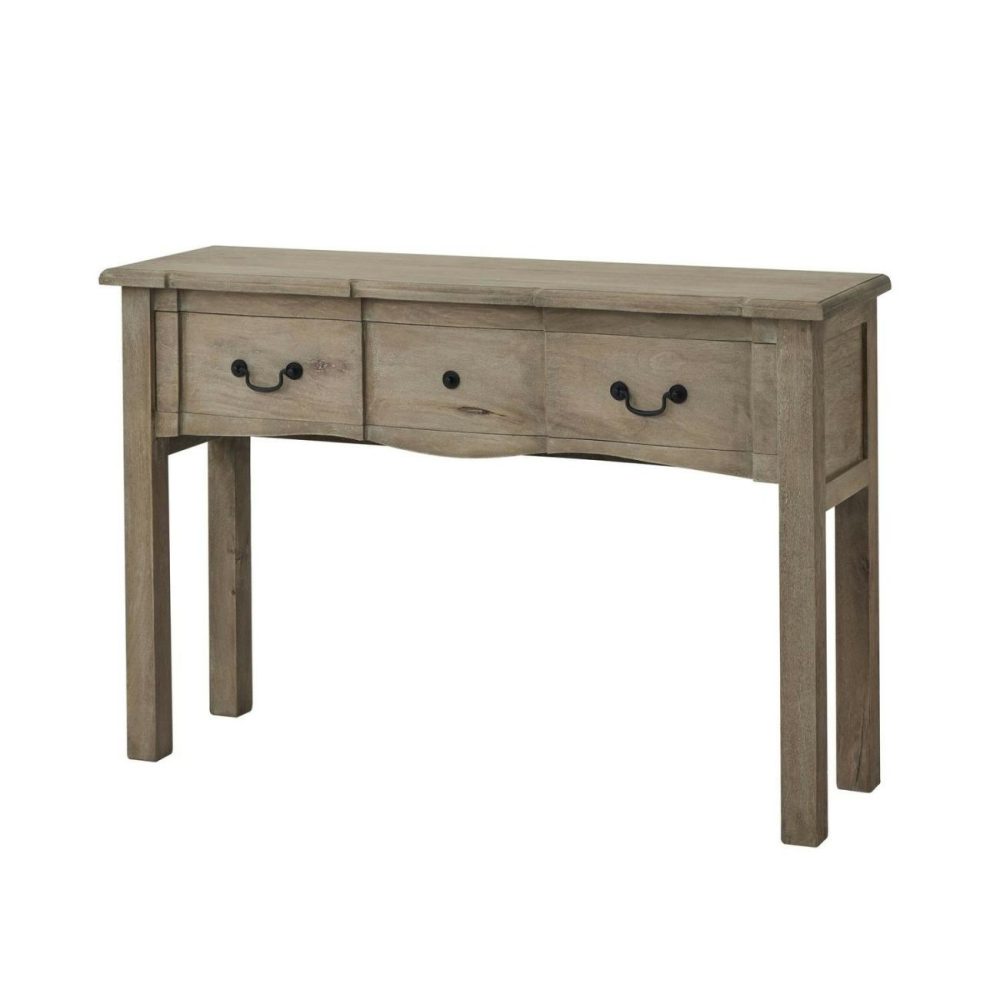 Solid Mango Wood 1 Drawer Console- Copgrove Console Tables