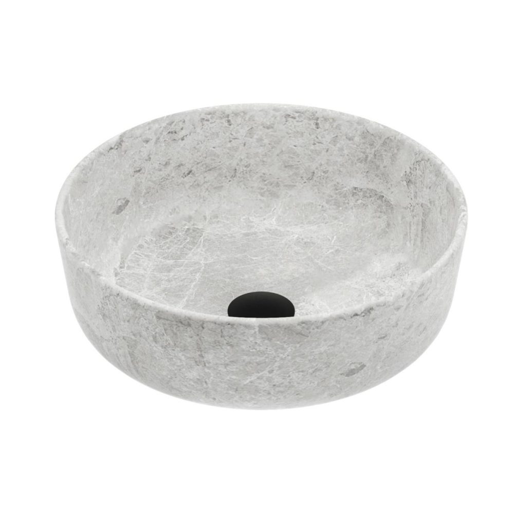 Stone Effect Round Countertop Basin 415Mm – Torres Basins