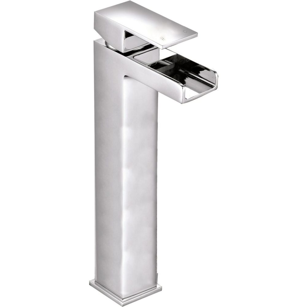 Tall Chrome Mono Basin Mixer Tap – Quadra Basin Taps