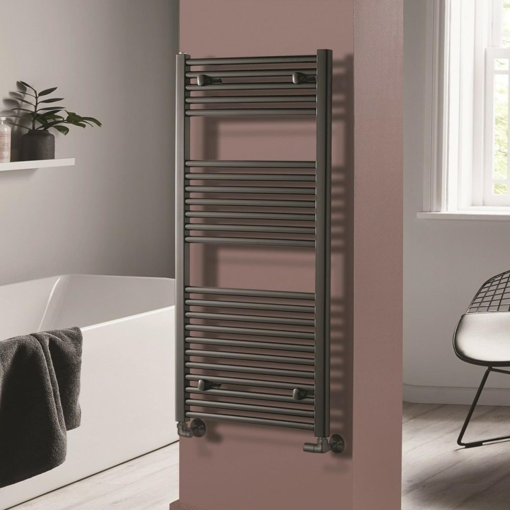 Towelrads Pisa Anthracite Towel Radiator 1200 X 600Mm Heating