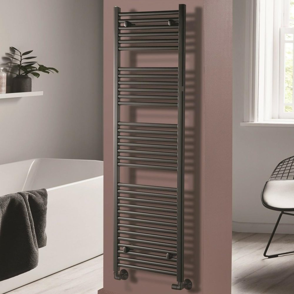 Towelrads Pisa Anthracite Towel Radiator 1800 X 400Mm Heating