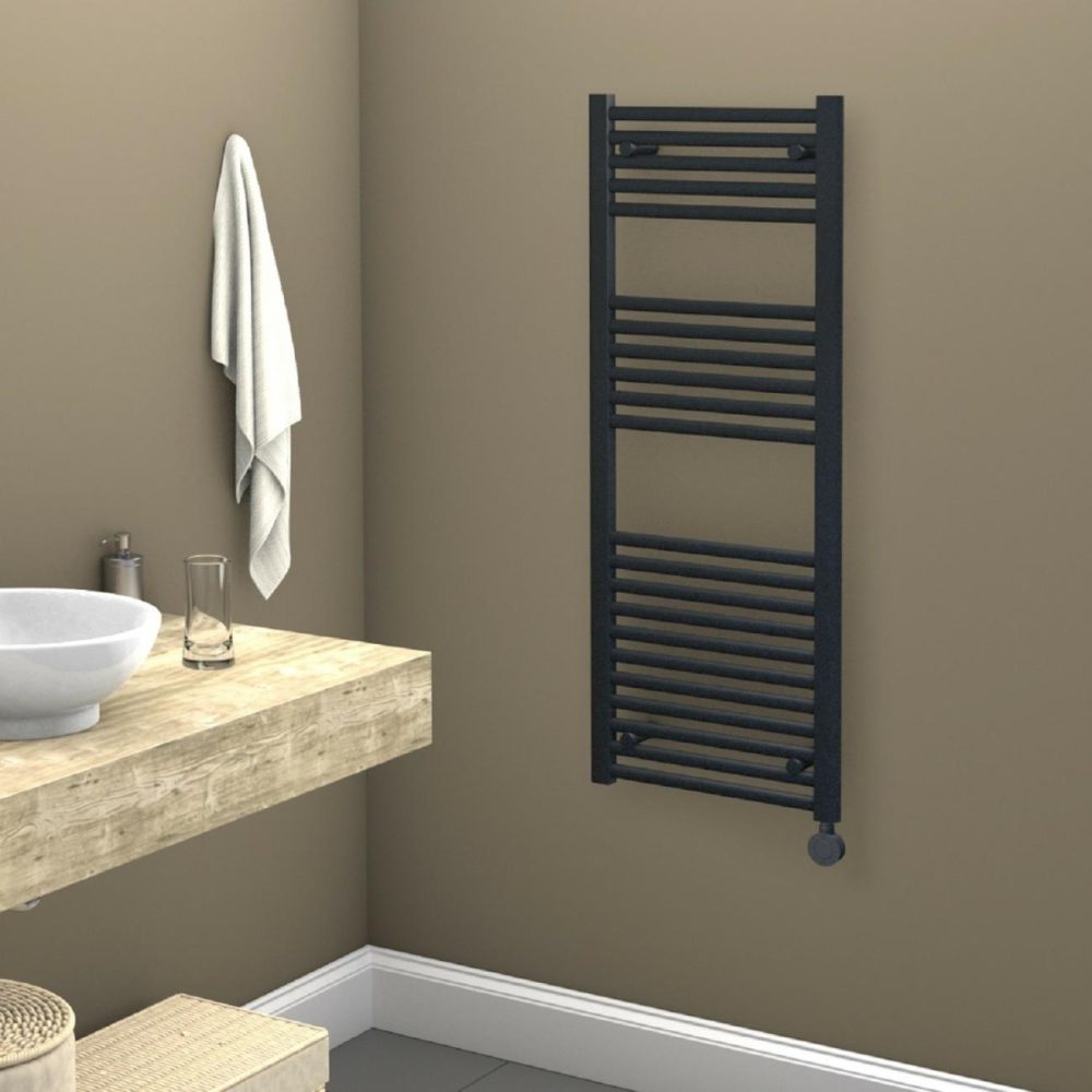 Towelrads Richmond Anthracite Thermostatic Electric Towel Radiator 691 X 450Mm Heating