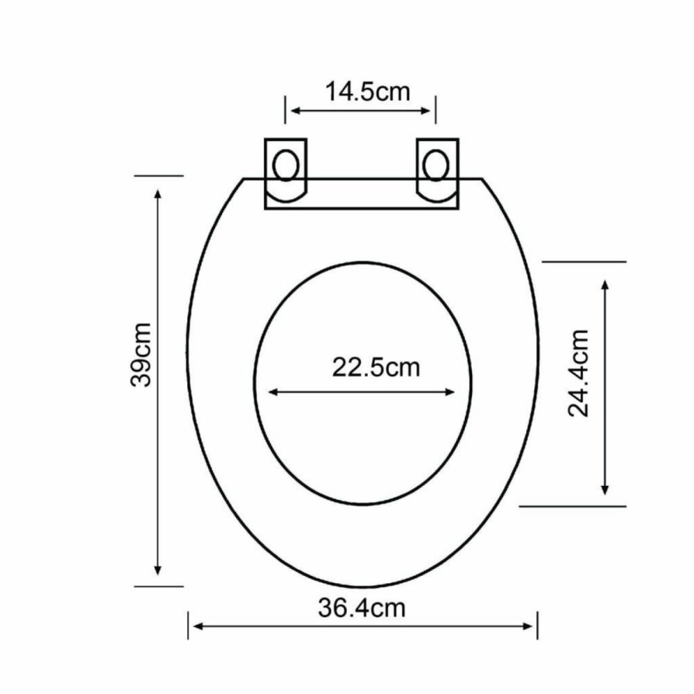 Traditional High Level Toilet With Wooden Soft Close Seat Bathroom