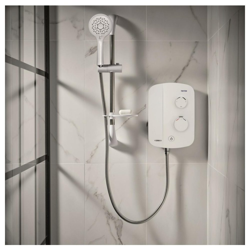 Triton Silent Running Thermostatic Power Shower Bathroom