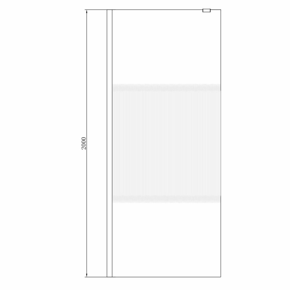 1400X800Mm Chrome Frameless Fluted Glass Walk In Shower Enclosure – Matira Bathroom