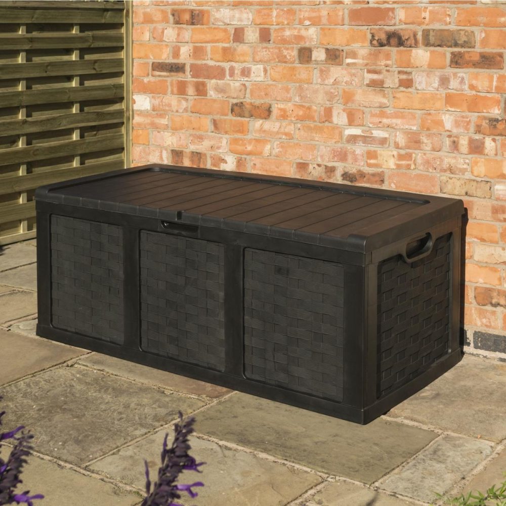 Graphite Plastic Outdoor Storage Box Buildings & Storage