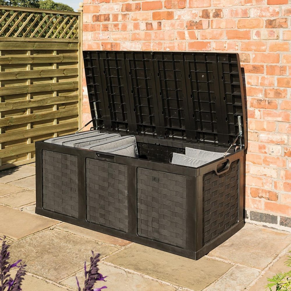 Graphite Plastic Outdoor Storage Box Buildings & Storage