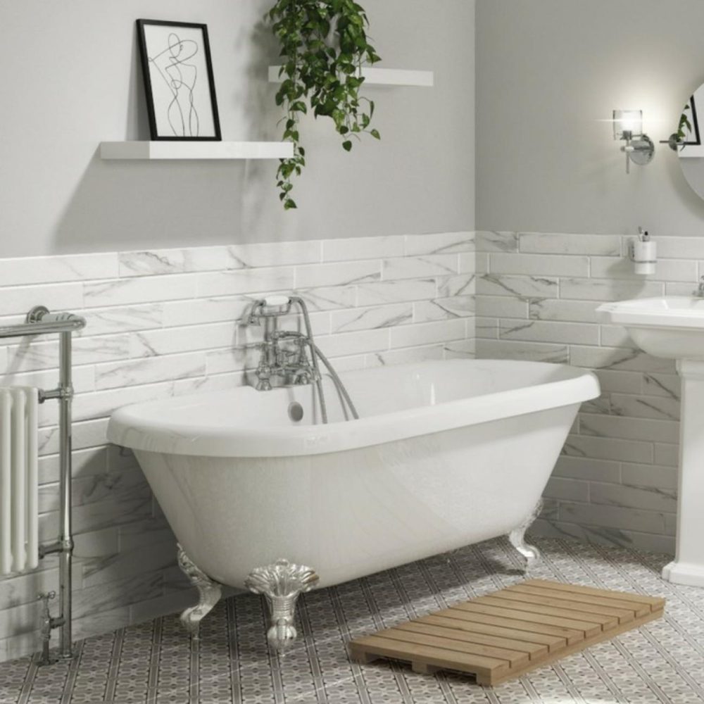 Traditional Double Ended Freestanding Bath Suite With Toilet & Basin – Park Royal Bath Suites