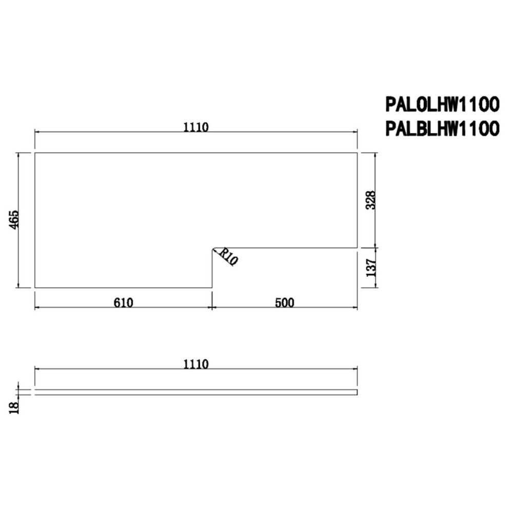 1100Mm Black Combination Unit Left Hand With Toilet, Marble Basin And Black Fittings- Palma Bathroom