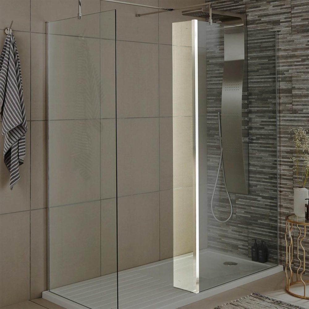 8Mm Return Shower Screen – H1850 X W250Mm Bathroom